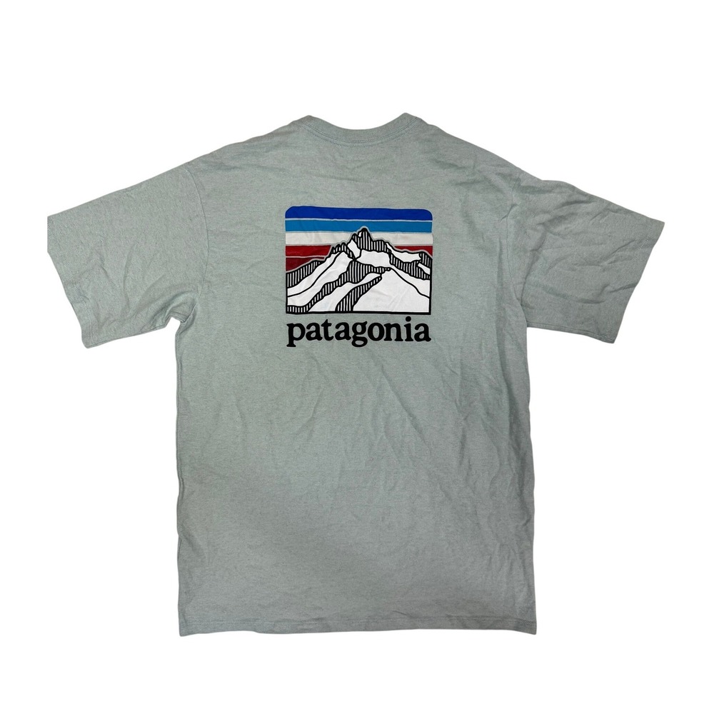Patagonia Men Responsibili-Tee Pocket T-Shirt Blue Size Small - Picture 2 of 6
